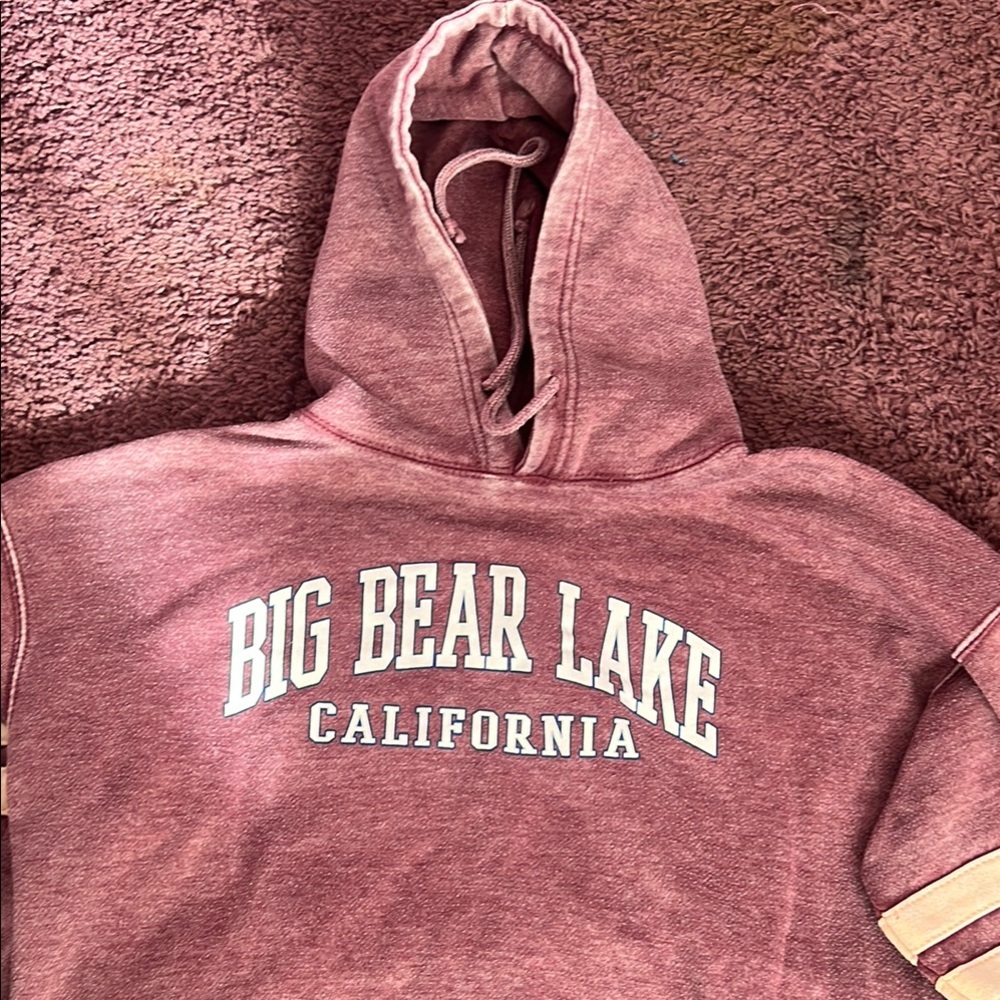 Big Bear Lake California Hoodie - Red